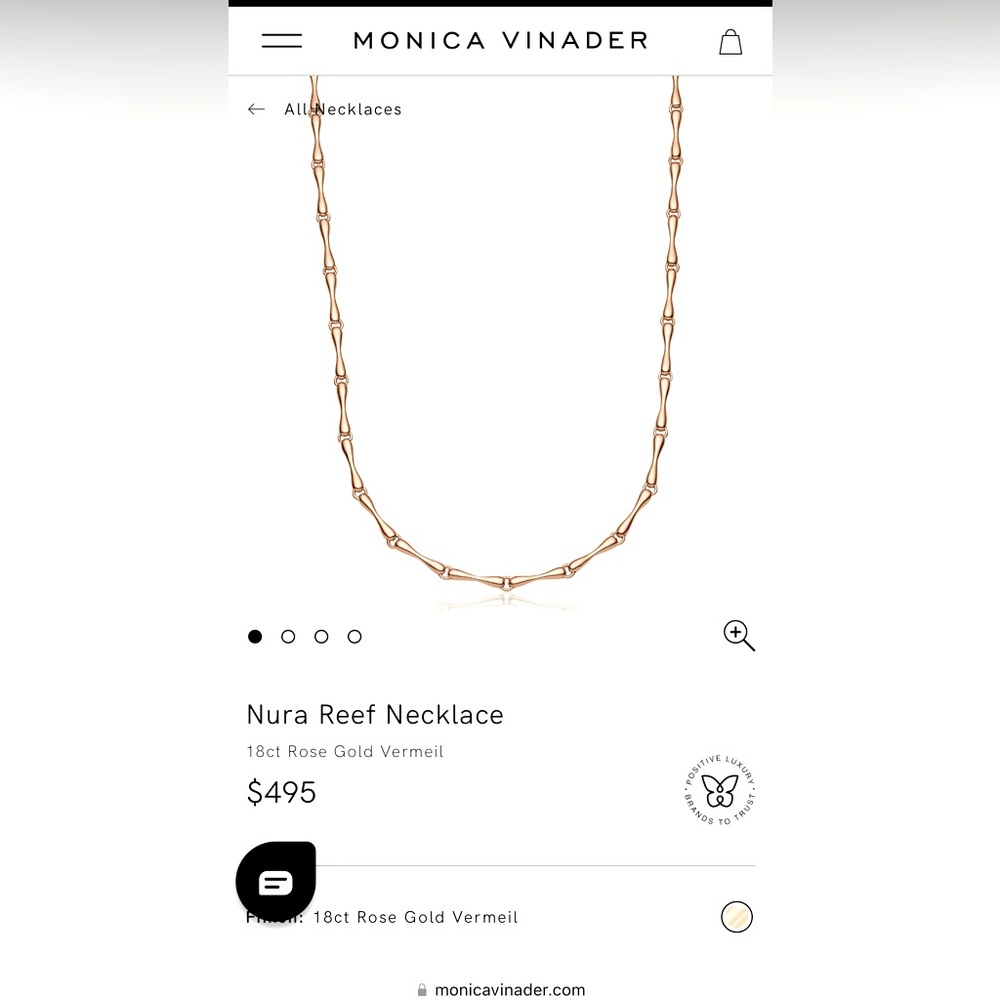 Nura collection gold vermeil necklace Monica Vinader